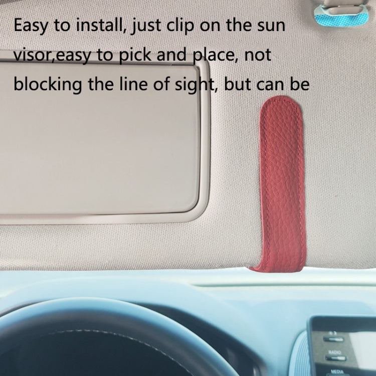 529 Car Sun Visor Glasses Clip Sunglasses Holder(Gray) - Sunglasses & Glasses Clips by PMC TechLife | Online Shopping South Africa | PMC TechLife | Buy Now Pay Later Mobicred