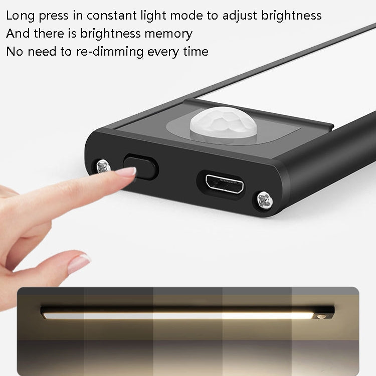 Intelligent Automatic Human Body Induction Wireless LED Lamp 20cm(Silver + Warm Light) - Sensor LED Lights by PMc TechLife | Online Shopping South Africa | PMc TechLife | Buy Now Pay Later Mobicred
