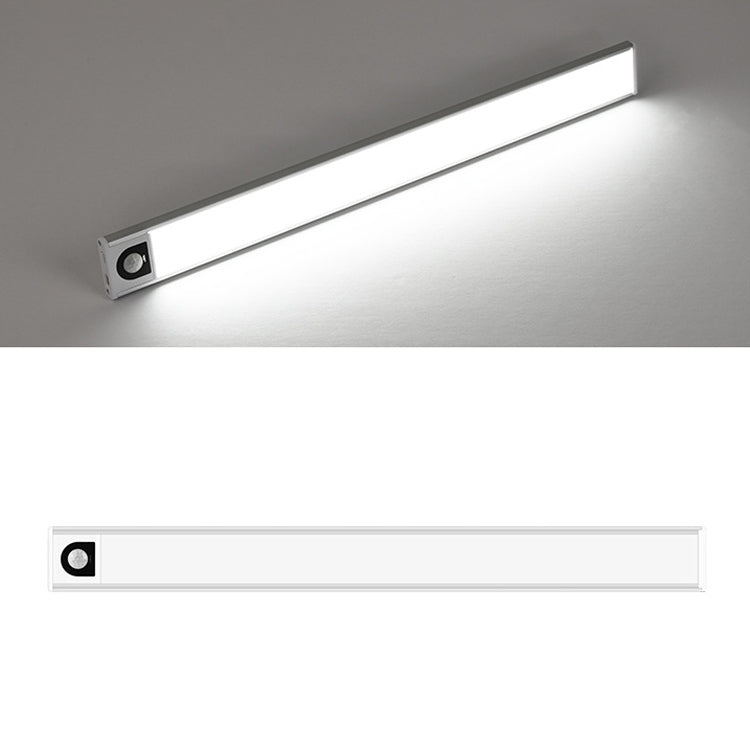 Intelligent Automatic Human Body Induction Wireless LED Lamp 80cm(Silver + White Light) - Sensor LED Lights by PMC TechLife | Online Shopping South Africa | PMC TechLife | Buy Now Pay Later Mobicred