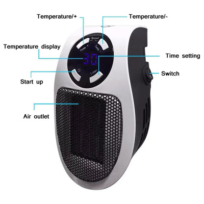 Household Multifunctional Intelligent Temperature Control Small Heater, Specification: UK Plug - Electric Heaters by PMC Jewellery | Online Shopping South Africa | PMC Jewellery | Buy Now Pay Later Mobicred