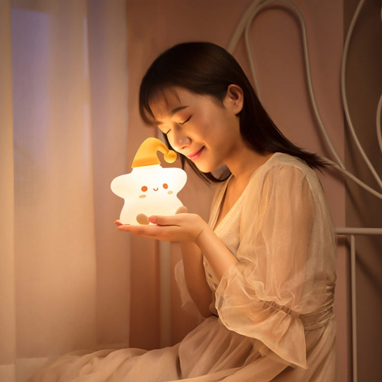 Silicone Star Colorful Bedside Night Light, Spec: Remote Control - Night Lights by PMc TechLife | Online Shopping South Africa | PMc TechLife | Buy Now Pay Later Mobicred