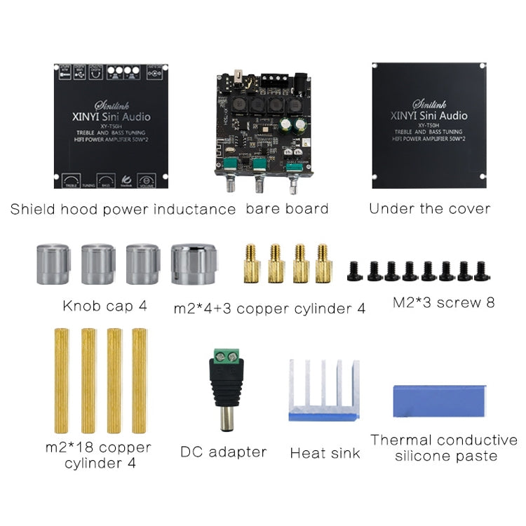 XINYI Sini T50H Bluetooth 5.0 With Pre-Stage High-Level Adjustment Stereo Digital Power Plate Module -  by PMC TechLife | Online Shopping South Africa | PMC TechLife