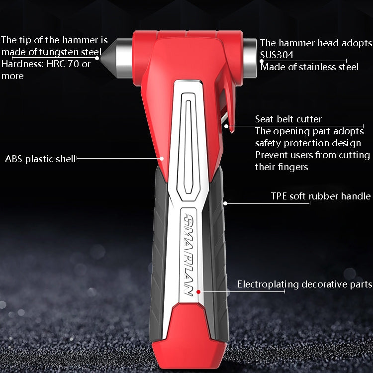 CS-B07 Car Multi-Function Emergency Hammer Fire Escape Hammer(Red) - Emergency Hammer by PMC Jewellery | Online Shopping South Africa | PMC Jewellery | Buy Now Pay Later Mobicred