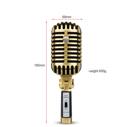 Vintage Style Stage Dynamic Microphone(GAM-FG02) - Microphone by PMC Jewellery | Online Shopping South Africa | PMC Jewellery | Buy Now Pay Later Mobicred