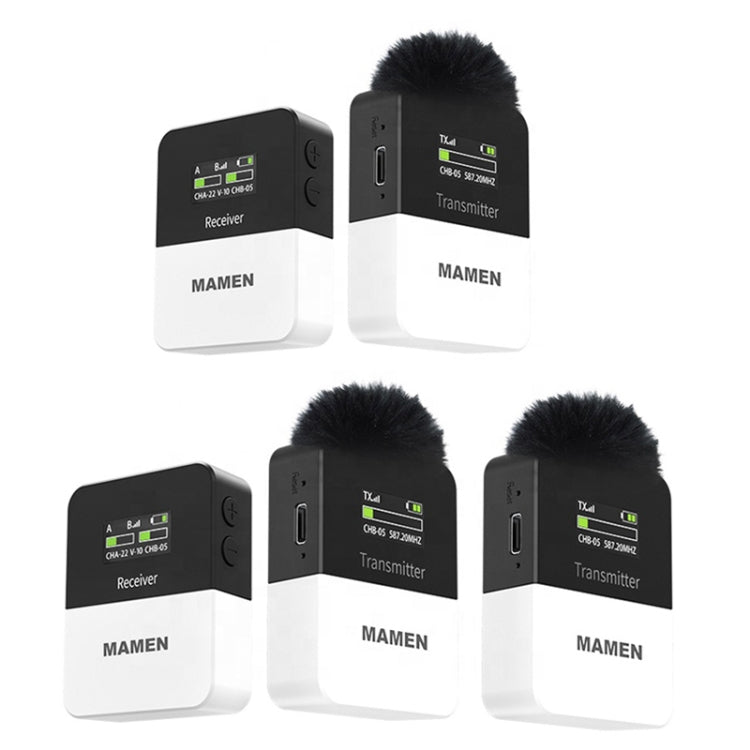 MAMEN KT-W1 Live Single-Reverse Camera Microphone, Specification: 2 in 1 - free shipping - PMC TechLife - Order now!