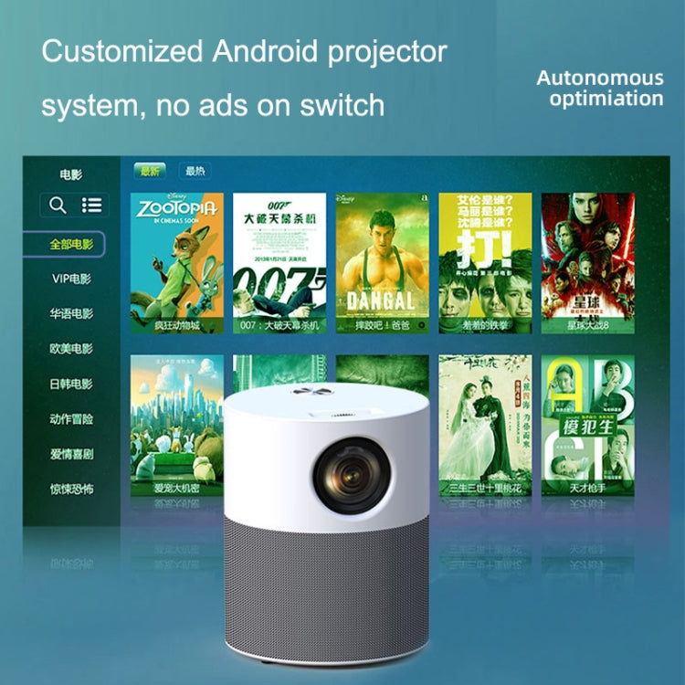 M1 Home Commercial LED Smart HD Projector, Specification: UK Plug(Phone with Screen Version) - LED Projector by PMC Jewellery | Online Shopping South Africa | PMC Jewellery | Buy Now Pay Later Mobicred