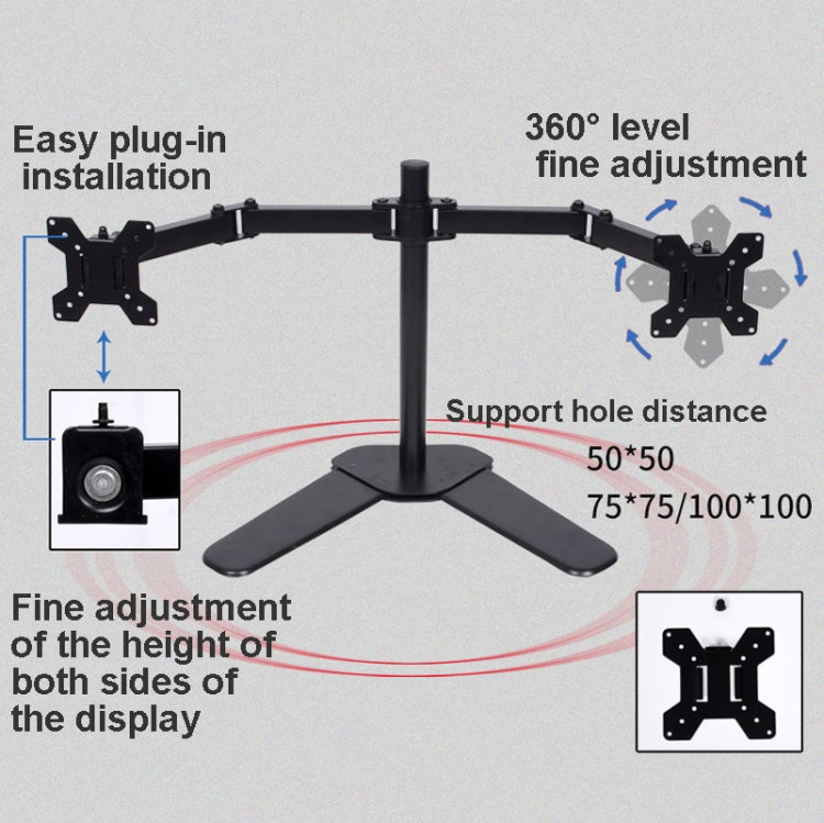 Desktop Lifting Monitor Stand Bracket Four Screen Table Clip - TV Brackets & Mounts by PMC TechLife | Online Shopping South Africa | PMC TechLife | Buy Now Pay Later Mobicred