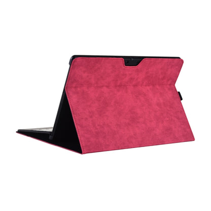 13 inch Leather Tablet Protective Case For Microsoft Surface Pro X, Color: Rose Red + Power Bag - 13.3 inch by PMC Jewellery | Online Shopping South Africa | PMC Jewellery | Buy Now Pay Later Mobicred