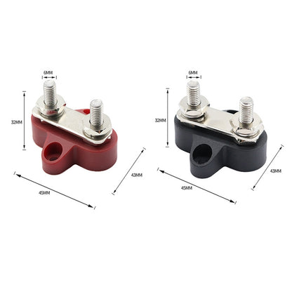 Double Terminal Block Spiral Fixed Wire Connector, Color: M6 Red - Booster Cable & Clip by PMC Jewellery | Online Shopping South Africa | PMC Jewellery | Buy Now Pay Later Mobicred