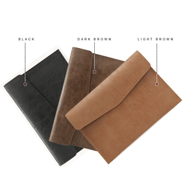 PU Leather Litchi Pattern Sleeve Case For 13.3 Inch Laptop, Style: Single Bag ( Black) - free shipping - PMC TechLife - Order now!