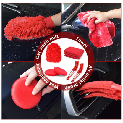 18 PCS / Set Car Wash Cleaning Brush Waterproof Car Wash Gloves - Car washing supplies by PMC Jewellery | Online Shopping South Africa | PMC Jewellery | Buy Now Pay Later Mobicred