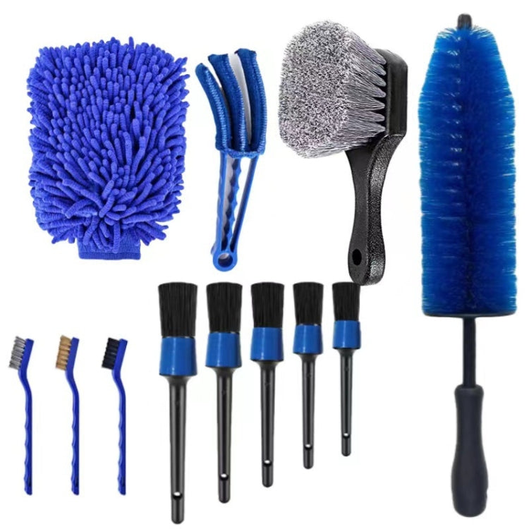 12 PCS / Set Car Tire Slight Cleaning Brush(B) - Car washing supplies by PMC Jewellery | Online Shopping South Africa | PMC Jewellery | Buy Now Pay Later Mobicred