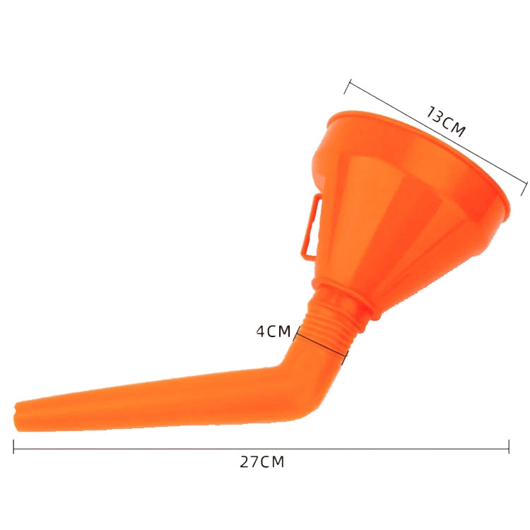 10 PCS CY12 Free Handband Filter Plastic Funnel(Orange) - Hand Tool Sets by PMC TechLife | Online Shopping South Africa | PMC TechLife | Buy Now Pay Later Mobicred