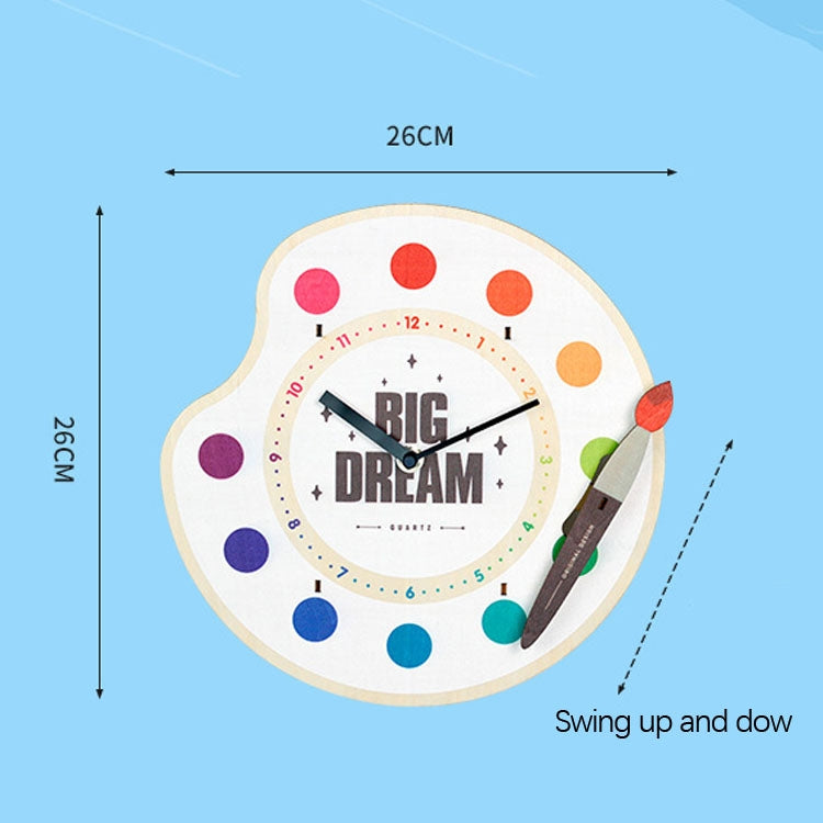 Cartoon Shake Wall Clock Children Room Decoration Wall Clock (Palette) - free shipping - PMc TechLife - Order now!