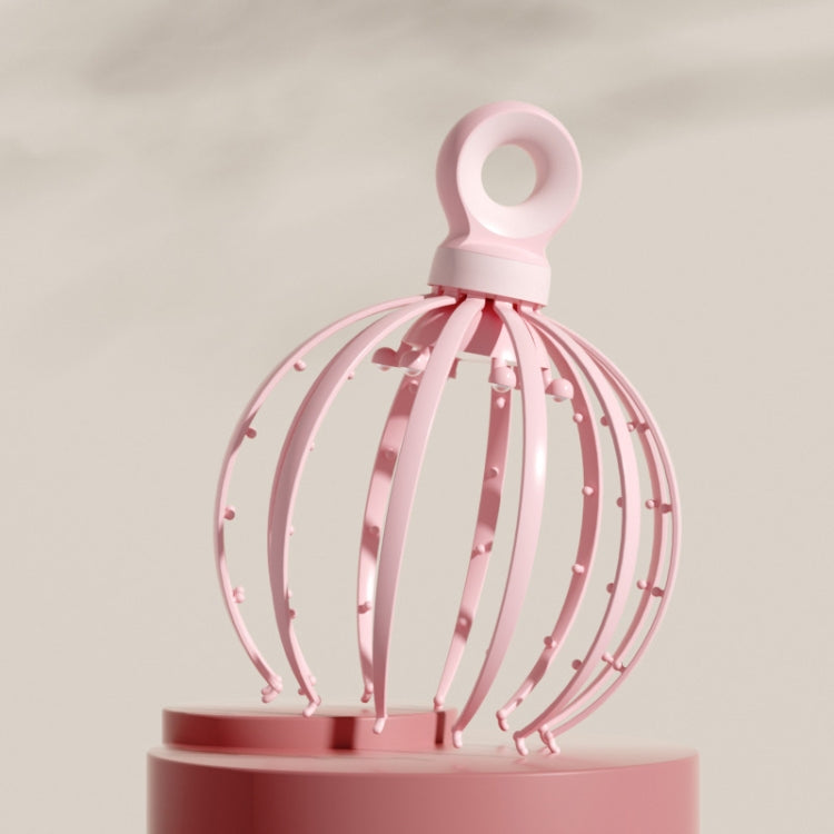 D18 Head Massager Relax Scalp Meridian Massager, Style: 18 Claw (Pink) - free shipping - PMC TechLife - Order now!