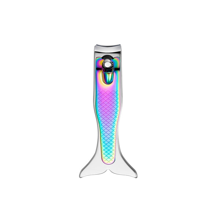 Small Color Titanium Nail Clipper Gradient Mermaid Handle Nail Clipper Nail Art Tool - Nail Clipper by PMC Jewellery | Online Shopping South Africa | PMC Jewellery | Buy Now Pay Later Mobicred