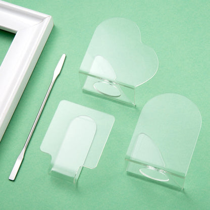 Acrylic Makeups Manicure Transparent Palette With Color Stick, Specification: Square Plate+Stick - Nail Art Equipment by PMC Jewellery | Online Shopping South Africa | PMC Jewellery | Buy Now Pay Later Mobicred