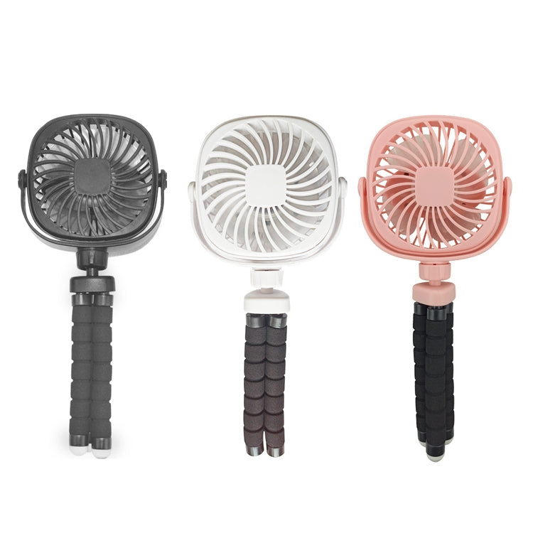 Octopus Stroller Deformation Fan Desktop Portable Handheld USB Small Fan, Colour: 1200mAh White - Electric Fans by PMC Jewellery | Online Shopping South Africa | PMC Jewellery | Buy Now Pay Later Mobicred