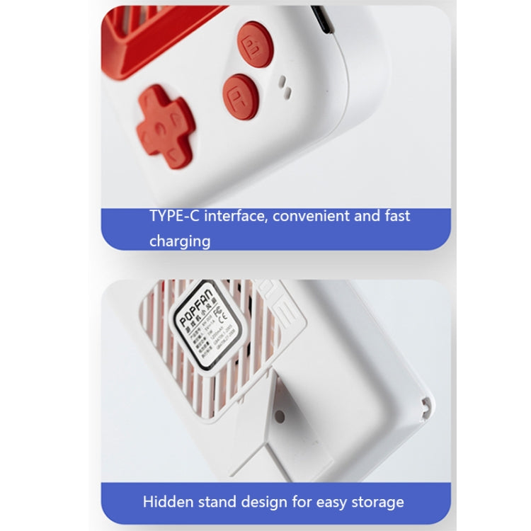 PROFAN XH008 USB Hanging Game Console Shape Fan with Bracket, Style: Building Blocks (White) - Electric Fans by PROFAN | Online Shopping South Africa | PMC Jewellery | Buy Now Pay Later Mobicred