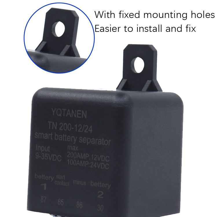 YQTANEN Small Volume Wide Voltage Dual Battery Isolator, Current: 100A - Relays by PMC Jewellery | Online Shopping South Africa | PMC Jewellery | Buy Now Pay Later Mobicred