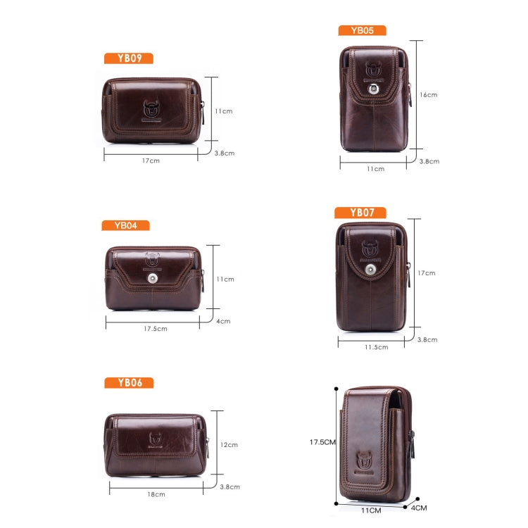 BULL CAPTAIN  Leather Multifunctional Waist Bag For Men(Brown-07) - free shipping - PMC TechLife - Order now!