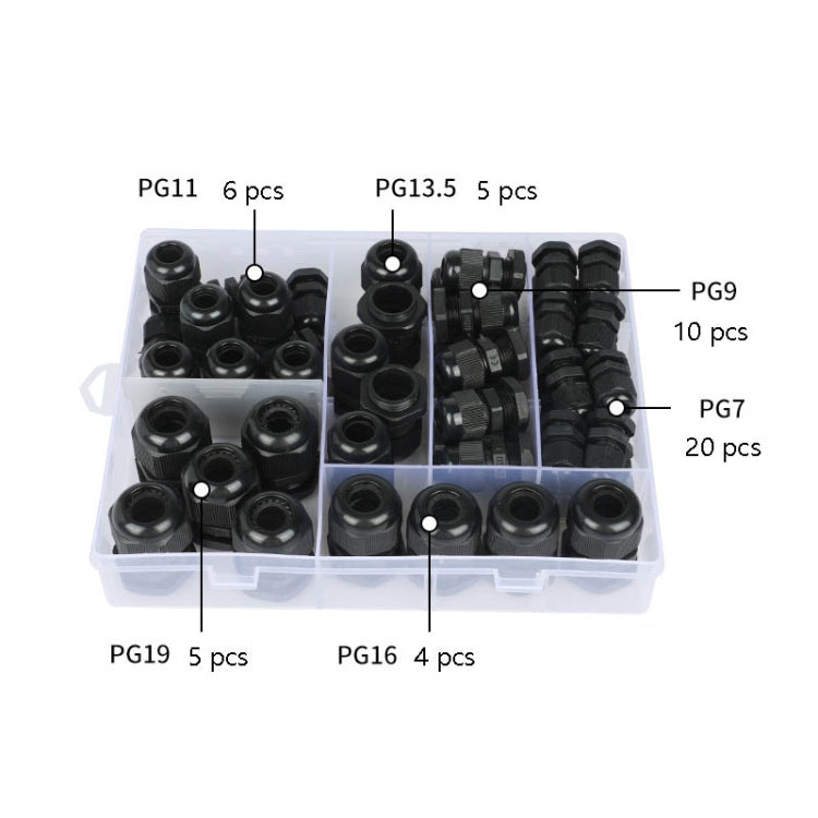 50 PCS / Box Cable Waterproof Sealed Fixed Joint(Environmentally Friendly Flame Retardant) - Connectors & Terminals by PMC TechLife | Online Shopping South Africa | PMC TechLife | Buy Now Pay Later Mobicred