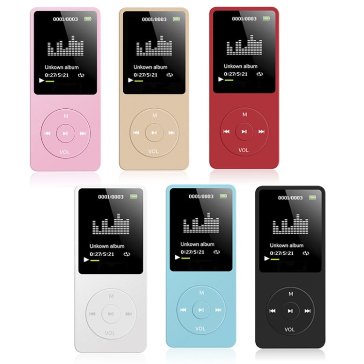 Card Ultra-thin Lossless MP4 Player With Screen(Gold) - MP4 Player by PMC TechLife | Online Shopping South Africa | PMC TechLife | Buy Now Pay Later Mobicred