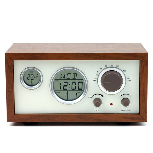 SY-601 Home Multifunctional Retro Wooden Radio Electronic Thermometer Alarm Clock(Random Color Delivery) - Radio Player by PMC Jewellery | Online Shopping South Africa | PMC Jewellery