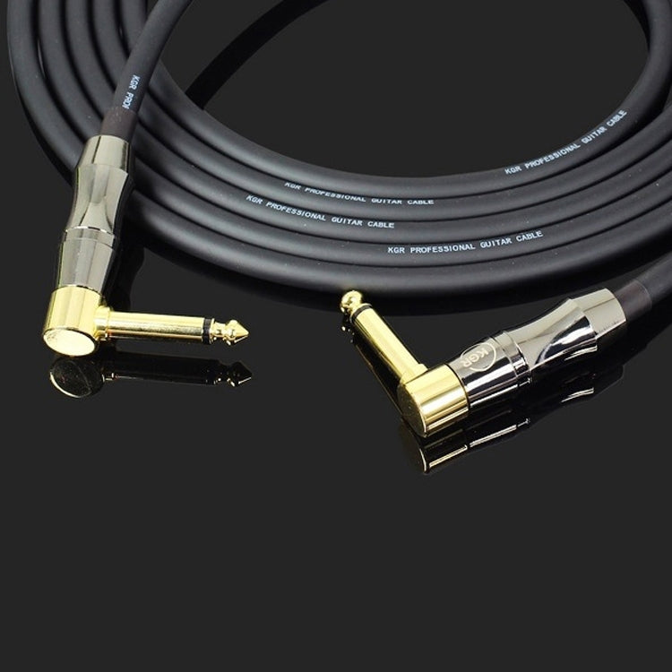 KGR Guitar Cable Keyboard Drum Audio Cable, Specification: 1m(Double Elbow Jack) - Instrument Audio Cables by KGR | Online Shopping South Africa | PMC Jewellery | Buy Now Pay Later Mobicred