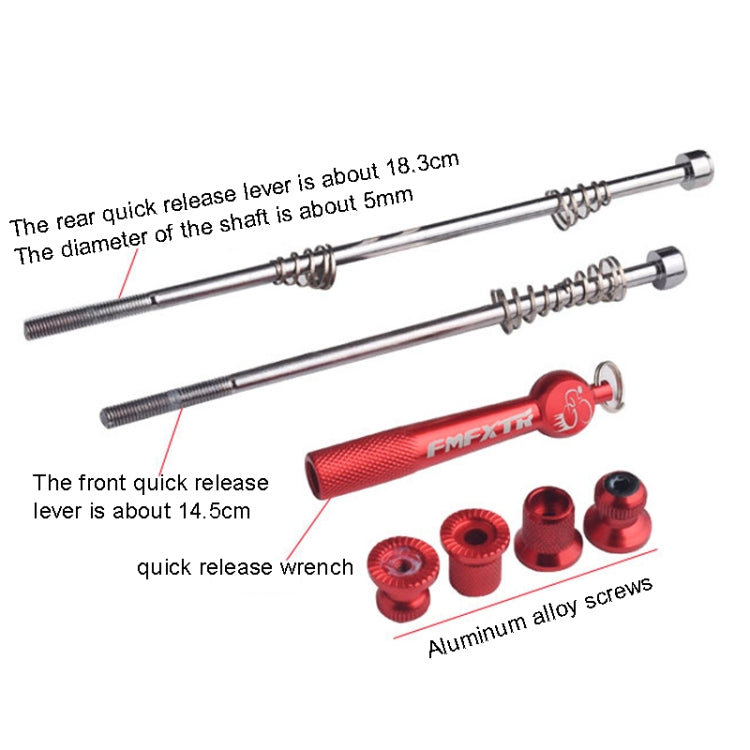 FMFXTR Mountain Bicycles Flower Drum Fast Disassembly Rod(Blue) - Quick Release by FMFXTR | Online Shopping South Africa | PMC TechLife | Buy Now Pay Later Mobicred