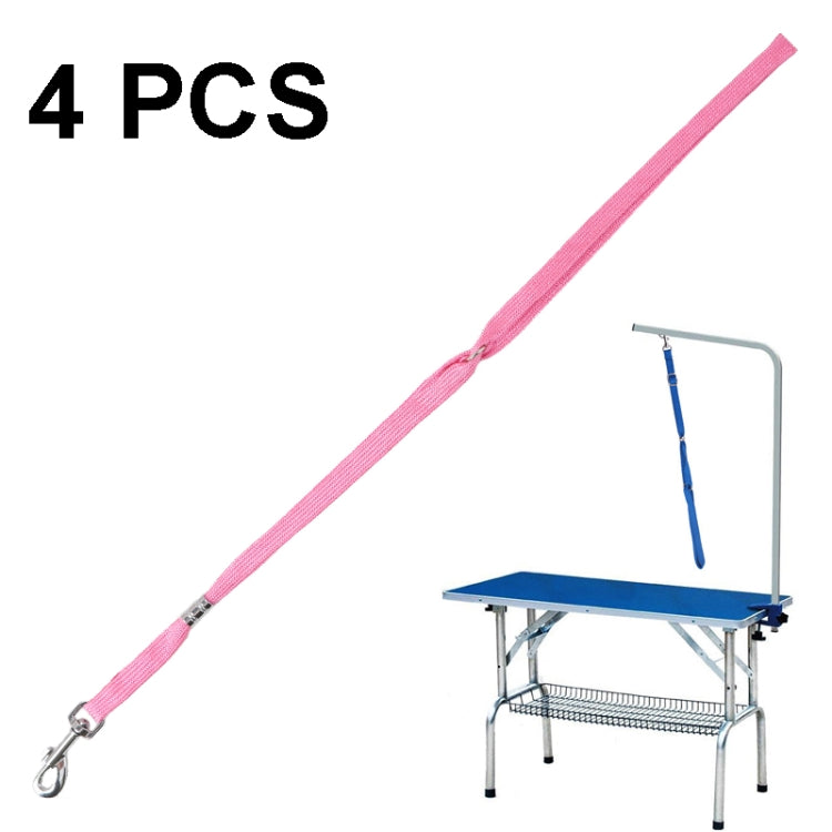 4 PCS Pet Bath and Grooming Table Fixed Rope Dog Traction Rope, Color: Pink - Leashes by PMC Jewellery | Online Shopping South Africa | PMC Jewellery