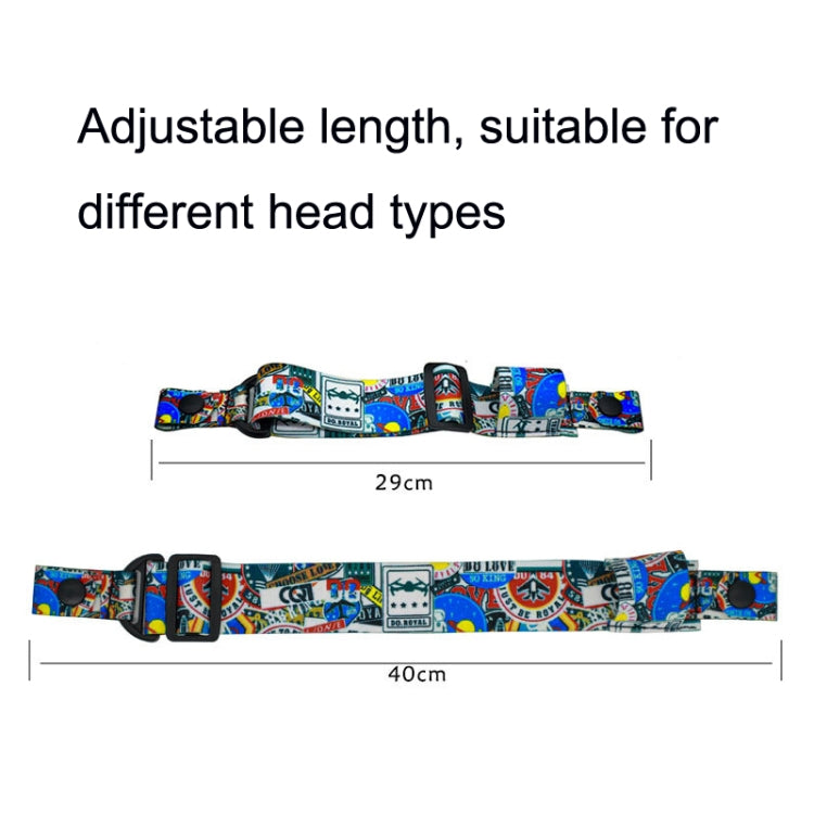 Flight Video Glasses Graffiti Color Headband Fixed Strap For DJI FPV Goggles V2 Strap - Other Accessories by PMC TechLife | Online Shopping South Africa | PMC TechLife | Buy Now Pay Later Mobicred