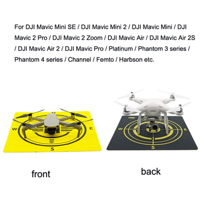 Outdoor Aerial Photography Double-sided Landing Pad For DJI Mavic 3 / Air 2 / Air 2S(Yellow + Black) - Parking Apron by PMC Jewellery | Online Shopping South Africa | PMC Jewellery