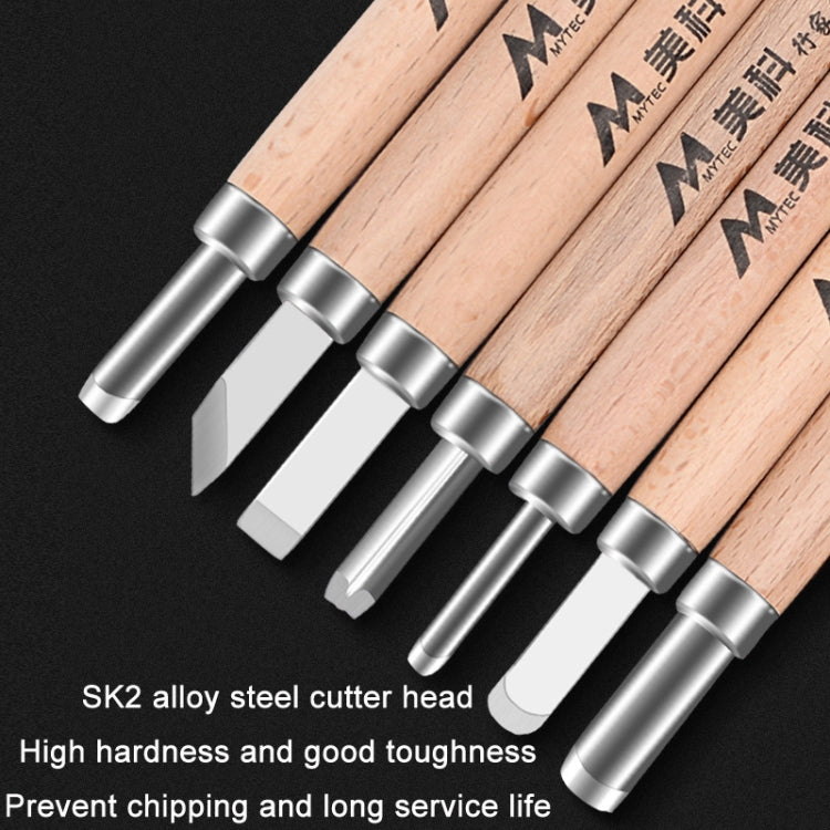 8 PCS/Set MYTEC Multifunctional Woodworking Rubber Stamp Carving Tool Knife - Burin &Cutting Knife by MYTEC | Online Shopping South Africa | PMC Jewellery