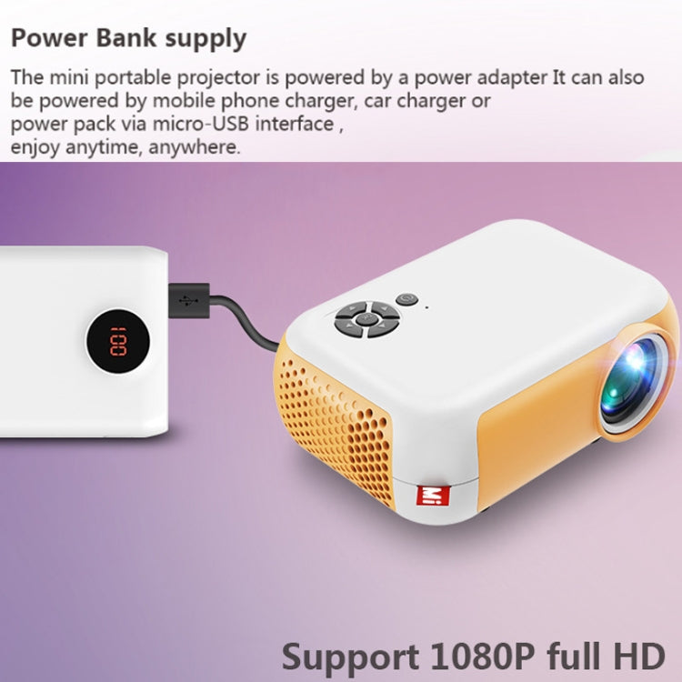 A10 480x360 Pixel Projector Support 1080P Projector ,Style: Basic Model Black (UK Plug) - Mini Projector by PMC Jewellery | Online Shopping South Africa | PMC Jewellery | Buy Now Pay Later Mobicred