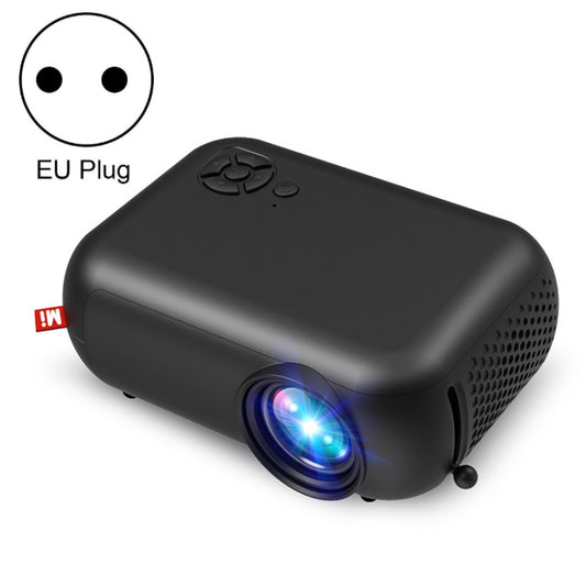 A10 480x360 Pixel Projector Support 1080P Projector ,Style: Same-screen Black (EU Plug) - Mini Projector by PMC Jewellery | Online Shopping South Africa | PMC Jewellery | Buy Now Pay Later Mobicred