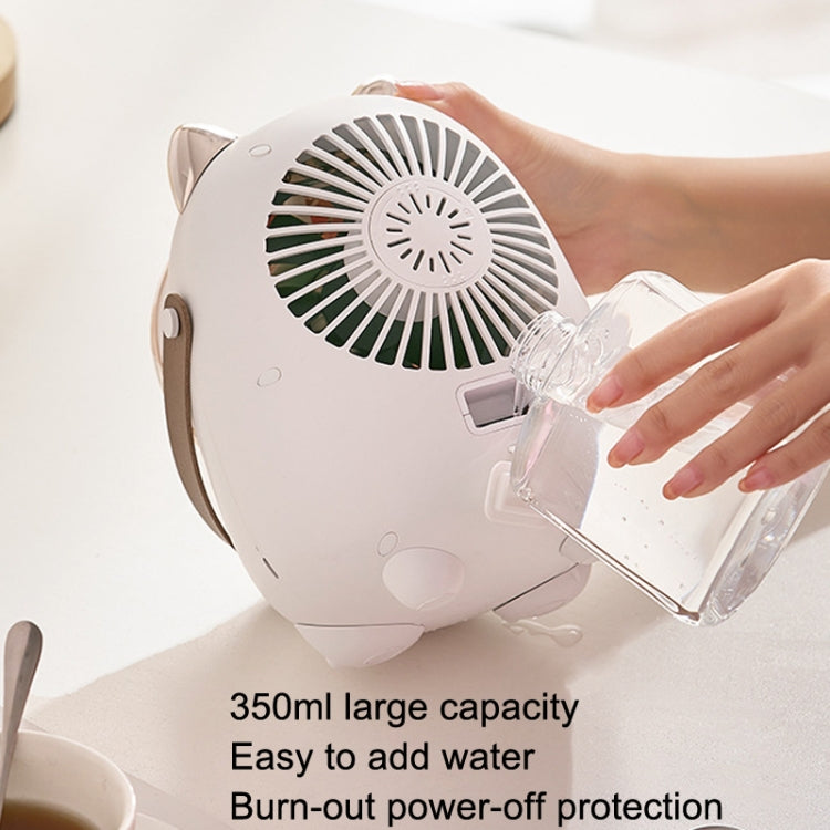 Turbine Water Cold Fan USB Desktop Humidity Spray Small Fan(Tanuka White 2000 mAh) - Electric Fans by PMC Jewellery | Online Shopping South Africa | PMC Jewellery | Buy Now Pay Later Mobicred