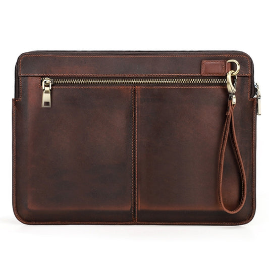 CONTACTS FAMILY Leather Laptop Sleeve For Macbook Pro 14.2 Inch(Coffee) - 14.1 inch by CONTACTS FAMILY | Online Shopping South Africa | PMC Jewellery | Buy Now Pay Later Mobicred