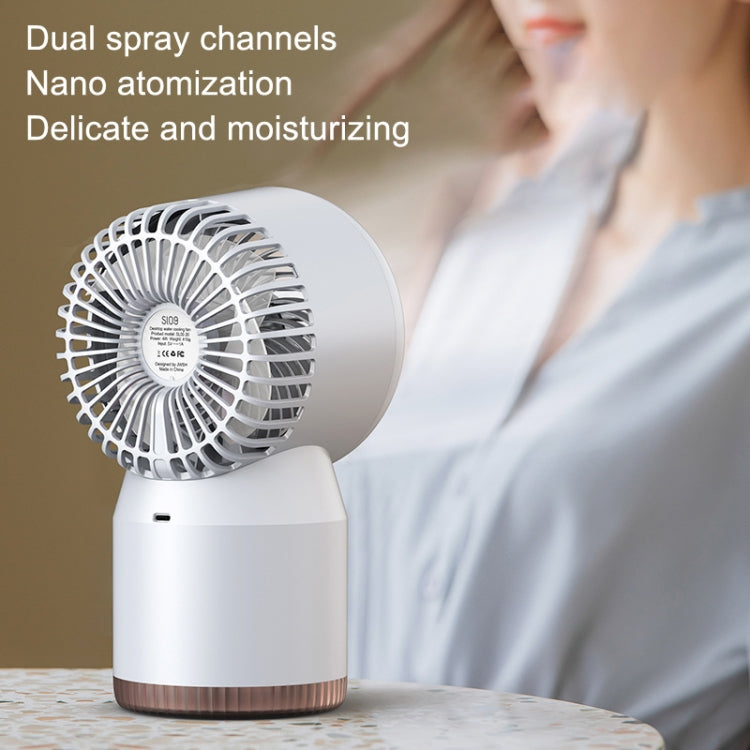 Spray Humidified LED Digital Display Office Home Fan, Style: USB Direct Plug(Blue) - Electric Fans by PMC Jewellery | Online Shopping South Africa | PMC Jewellery | Buy Now Pay Later Mobicred