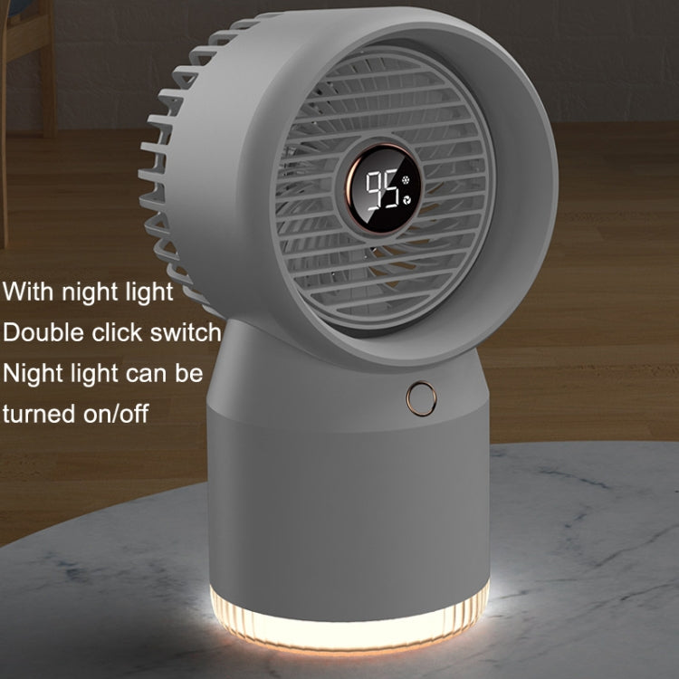 Spray Humidified LED Digital Display Office Home Fan, Style: USB Direct Plug(Blue) - Electric Fans by PMC Jewellery | Online Shopping South Africa | PMC Jewellery | Buy Now Pay Later Mobicred