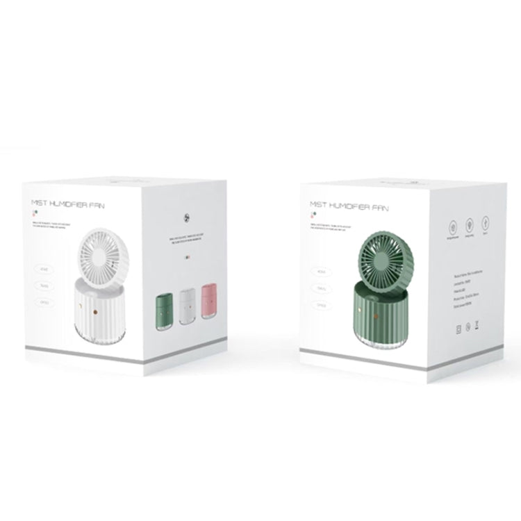 PW01 USB Water Cooling Mini Fan Desktop Turbo LED Spray Humidifying Air Cooler(White) - Electric Fans by PMC Jewellery | Online Shopping South Africa | PMC Jewellery | Buy Now Pay Later Mobicred