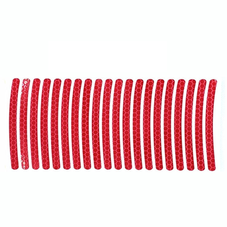 20pcs /Set Car Wheel Reflective Stickers 3D Personal Decoration Tire Warning Stickers(Red) - Decorative Strip by PMC Jewellery | Online Shopping South Africa | PMC Jewellery