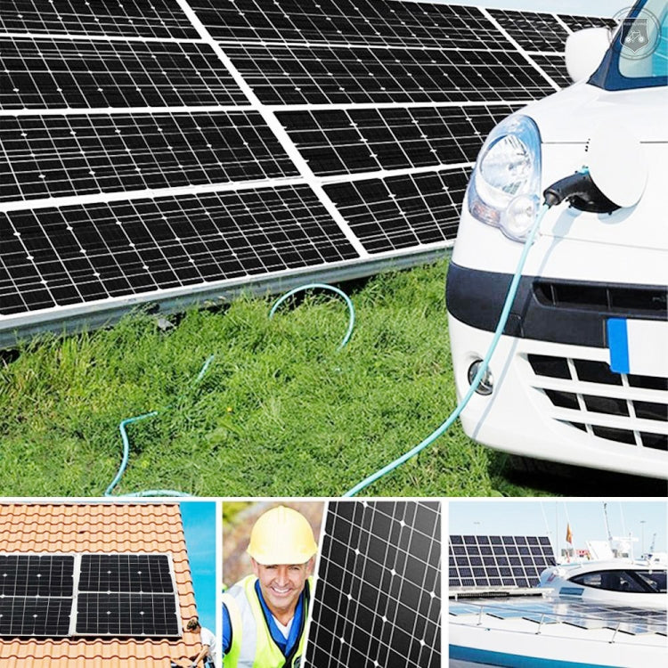 Saga 3 Generations Home Solar Generator Inverter+30A Controller+18W 12V Solar Panel, Specification: Black 12V To 220V - Modified Square Wave by PMC TechLife | Online Shopping South Africa | PMC TechLife | Buy Now Pay Later Mobicred