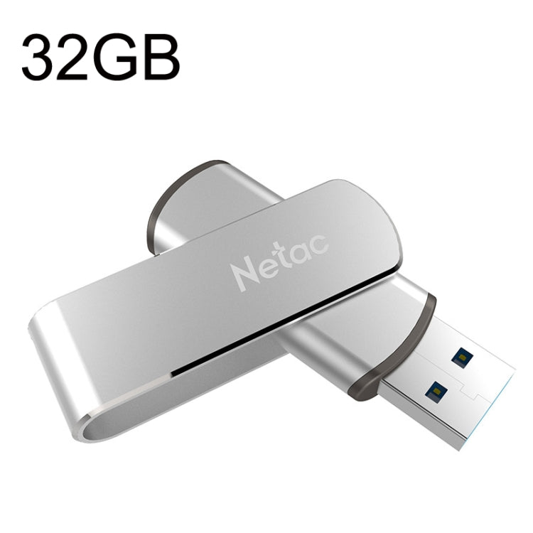 Netac U388 High Speed USB3.0 Metal Rotating Car Computer U Disk, Capacity: 32GB - USB Flash Drives by Netac | Online Shopping South Africa | PMC Jewellery | Buy Now Pay Later Mobicred