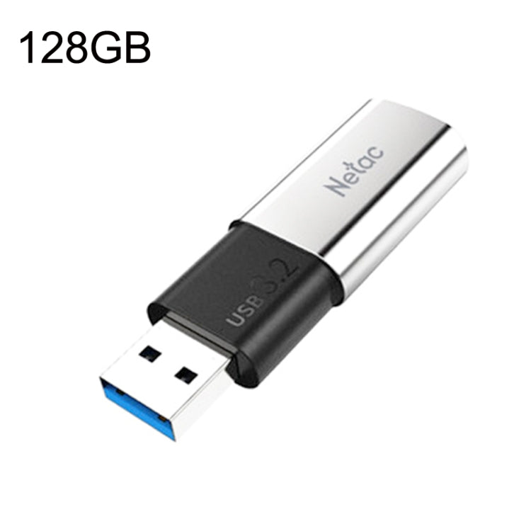 Netac US2 High-Speed Metal Capped Computer Car Mobile Solid State USB Flash Drives, Capacity: 128GB - USB Flash Drives by Netac | Online Shopping South Africa | PMC Jewellery | Buy Now Pay Later Mobicred