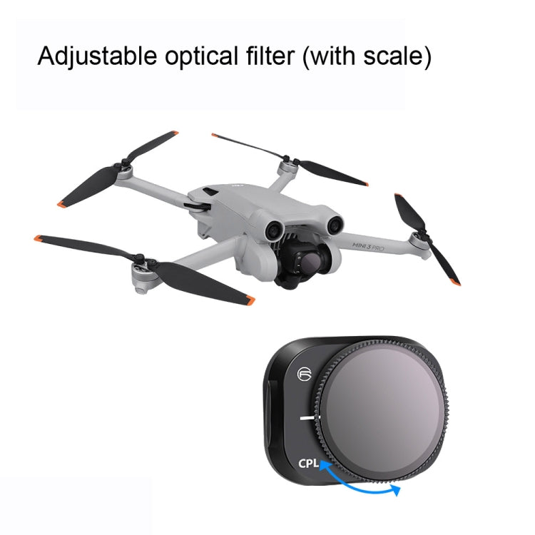 RCSTQ Aluminum Alloy Adjustable Filter Accessories for DJI Mini 3 Pro,Style: 4 In 1 Set - Mavic Lens Filter by RCSTQ | Online Shopping South Africa | PMC Jewellery | Buy Now Pay Later Mobicred