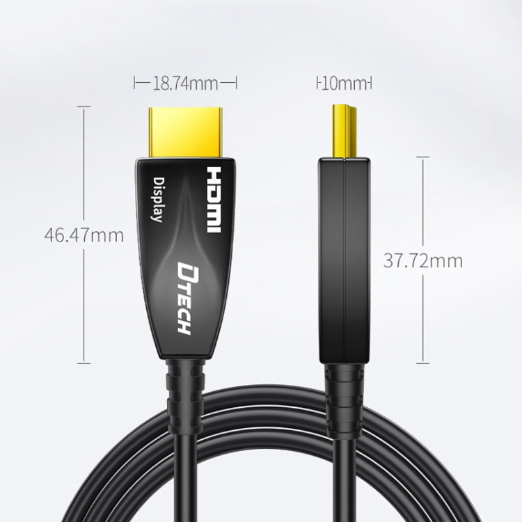 DTECH HDMI 2.0 Version Fiber Optical Line 4K 60Hz Large Screen TV Engineering Wiring, Length: 50m - free shipping - PMC Jewellery - Order now!