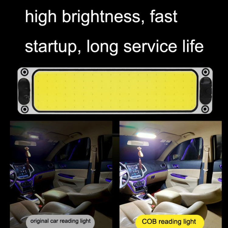2PCS Car Cab LED Reading Light COB Truck Interior Light Dome Lamp(White Light) - Dome Lights by PMC TechLife | Online Shopping South Africa | PMC TechLife | Buy Now Pay Later Mobicred
