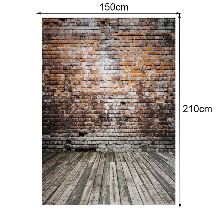 2.1m X 1.5m Brick Wall And Wooden Floor Photography Background - Brick Wall by PMC Jewellery | Online Shopping South Africa | PMC Jewellery