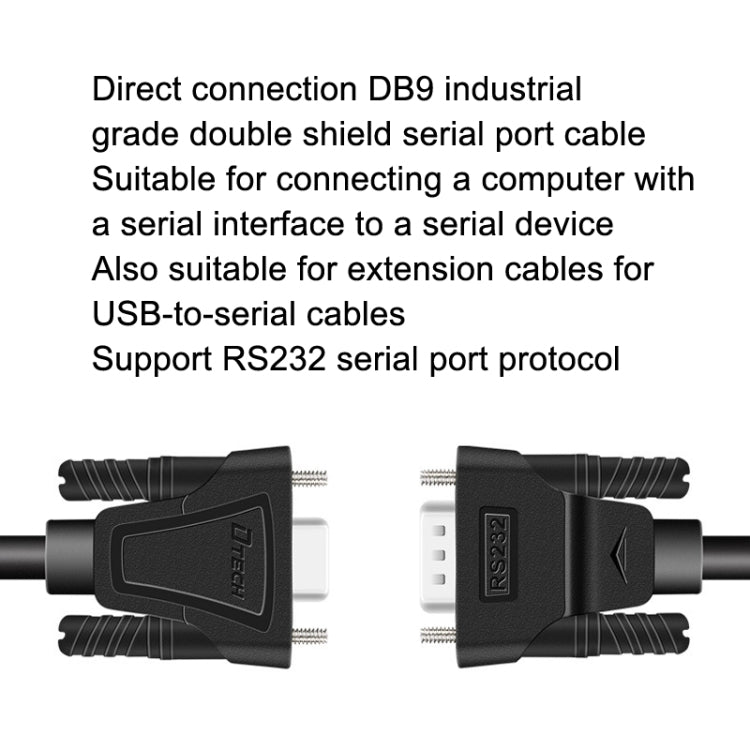 DTECH RS232 Serial Direct Line DB9 Extension Line Male to Male 5m - free shipping - PMC TechLife - Order now!